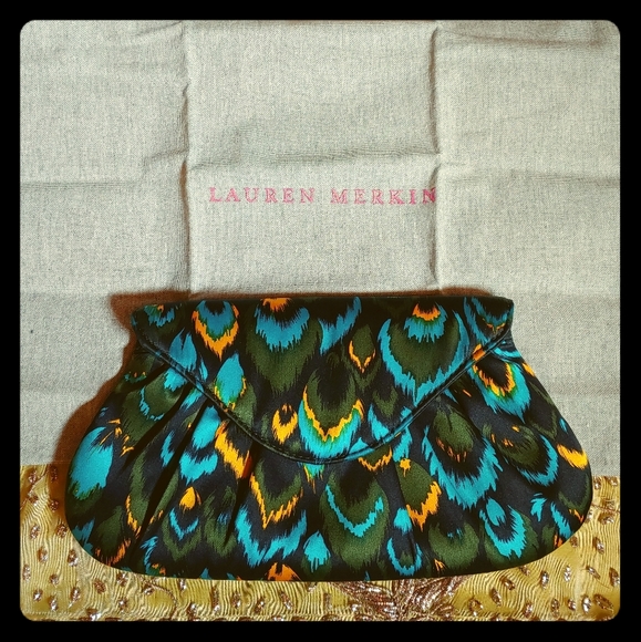 Lauren Merkin Handbags - Lauren Merkin silk lotte clutch